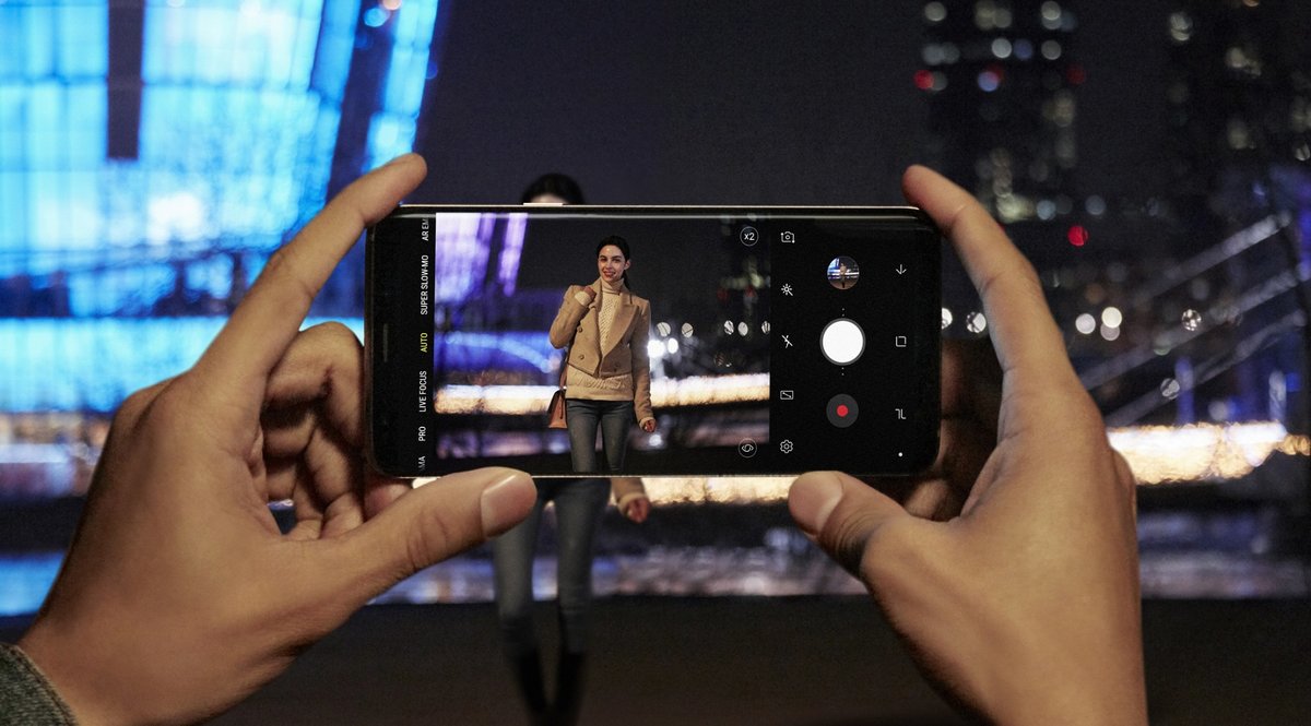 Samsung S9 ponoči
