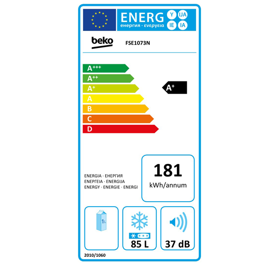 Zamrzovalna omara Beko FSE1073N