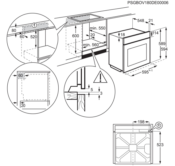 Vgradna pečica Electrolux EOE7P31X