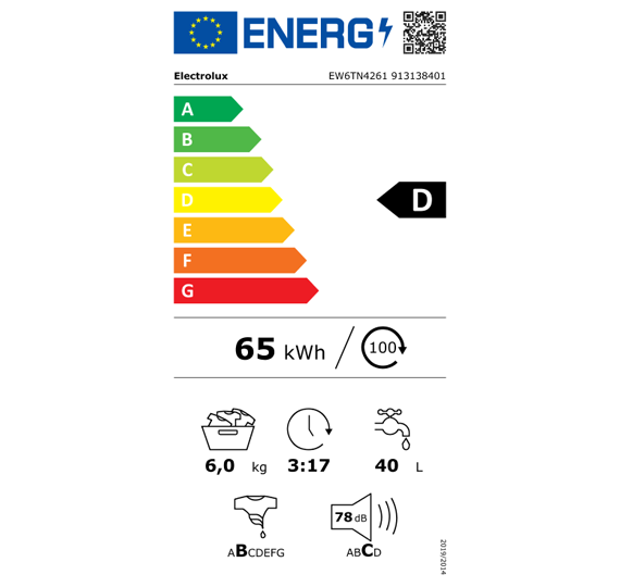 Pralni stroj Electrolux EW6TN4261