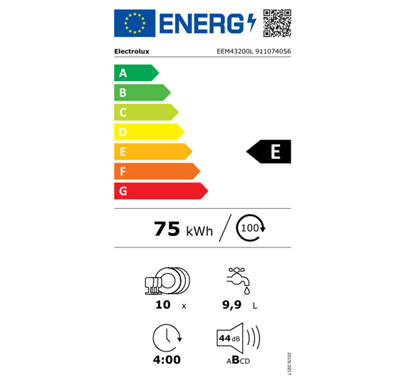 Vgradni pomivalni stroj Electrolux EEM43200L 45cm