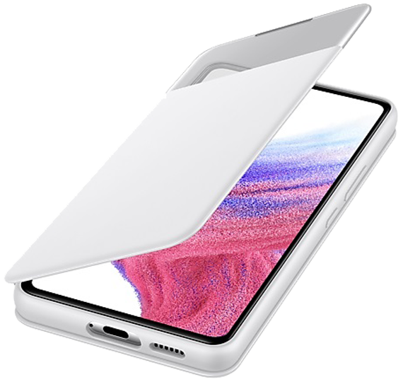 Ovitek Samsung S View Cover Galaxy A53 bela