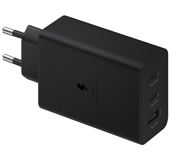 Adapter Samsung hitri trio 2x type-c + 1x usb-a 65w