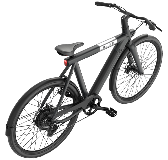 Električno kolo Bird Bike A FRAME Črna