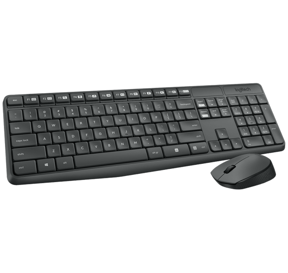 Logitech brezžični namizni komplet MK235