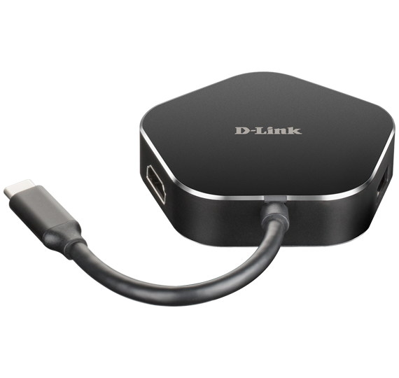 Razdelilnik D-link 4-v-1 USB-C