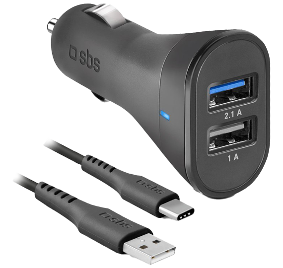 Avto polnilec USB C SBS Ultra Fast 2USB