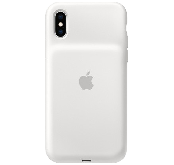 Ovitek Apple iPhone XS smart battery case bela