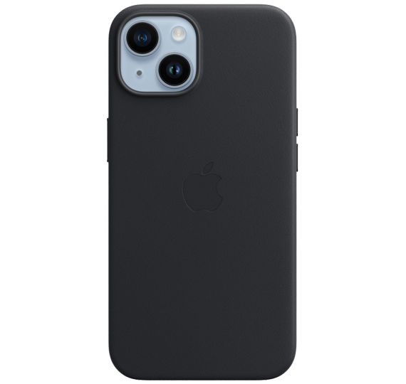 Ovitek iPhone 14 Leather Case Midnight