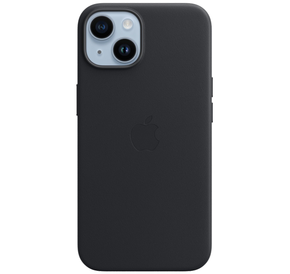 Ovitek Apple iPhone 14 usnje midnight