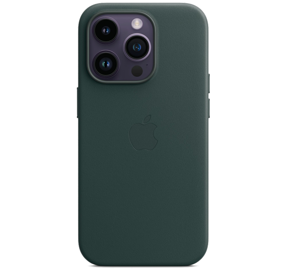 Ovitek iPhone 14 Pro Leather Case Forest Green