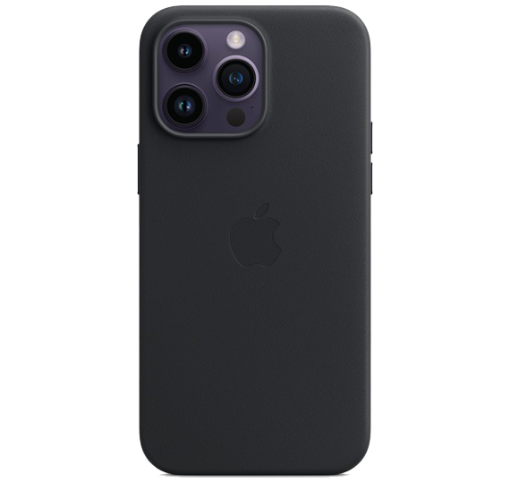 Ovitek iPhone 14 Pro Max Leather Case Midnight