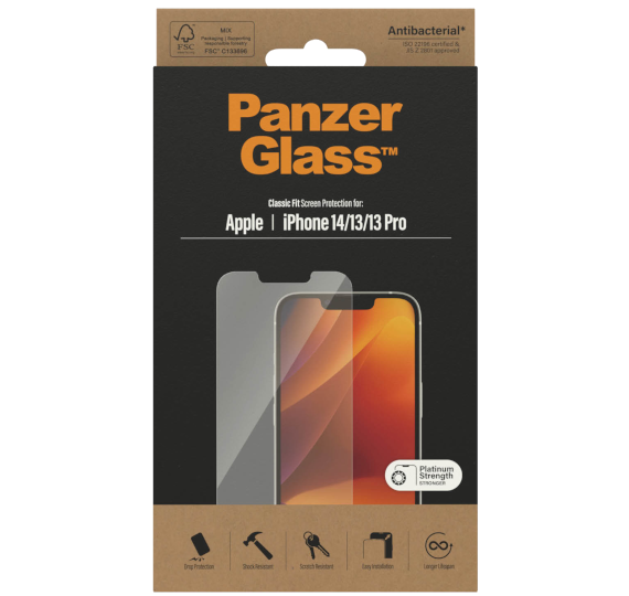 Zaščitno steklo Panzerglass za Apple iPhone 14/13/13 Pro