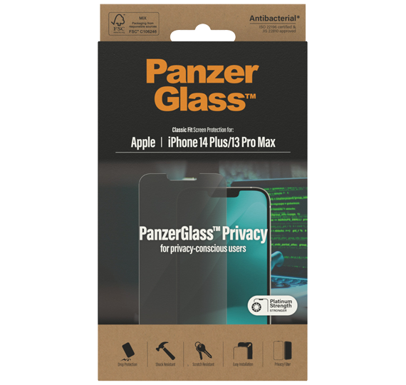 Zaščitno steklo Panzerglass iPhone 14/13/13 Pro Privacy Ab