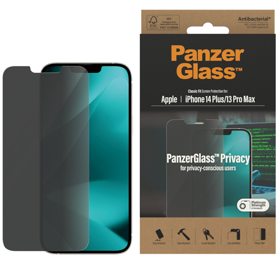 Zaščitno steklo Panzerglass iPhone 14 Plus/13 Pro Max Privacy Ab