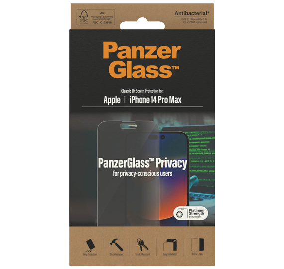 Zaščitno steklo Panzerglass iPhone 14 Pro Max Privacy Ab