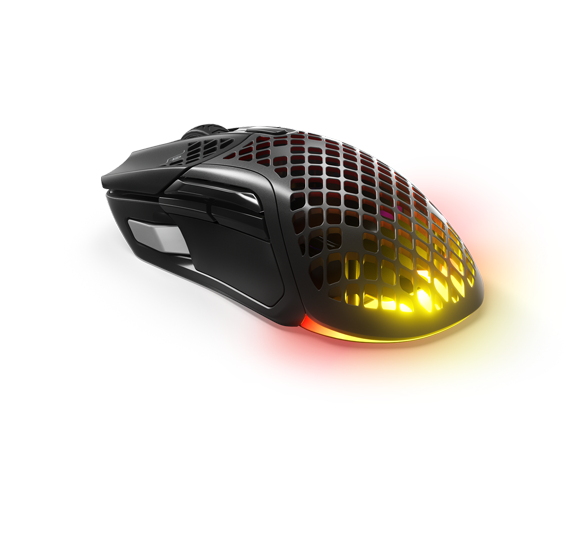 Steelseries brezžična gaming miška Aerox 5 črna