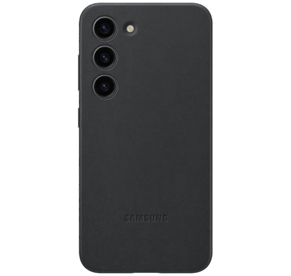 Ovitek Samsung Galaxy S23 Leather Case črn