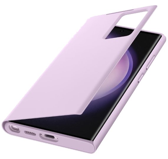 Ovitek Samsung Galaxy S23 Ultra Smart View Wallet vijoličen