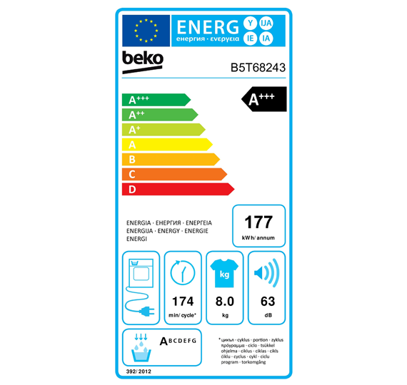 Beko sušilni stroj B5T68243