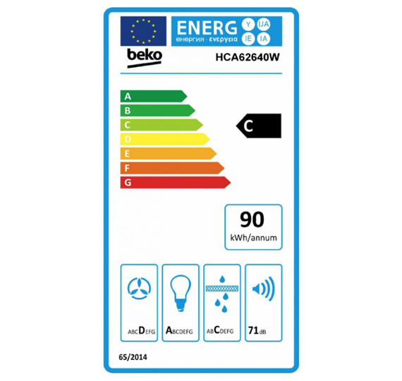 Stenska napa Beko 60 HCA62640W