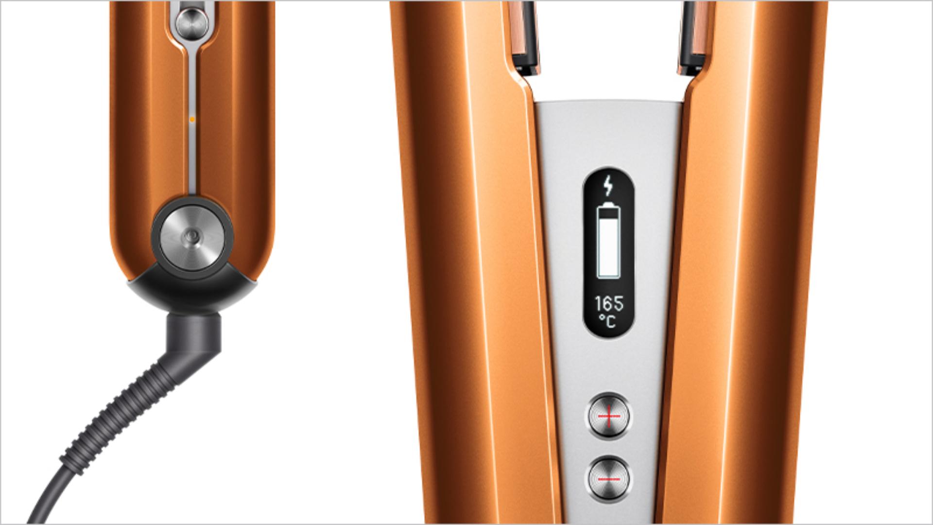 Dyson Corrale ravnalec za lase Copper HS07 Oranžna