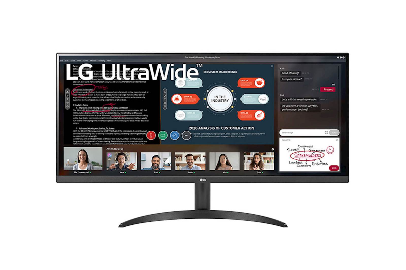 Monitor LG 34WP500-B