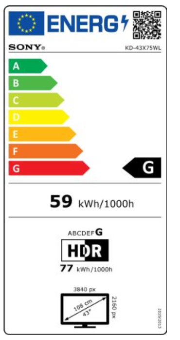 TV Sony KD43X75WLPAEP