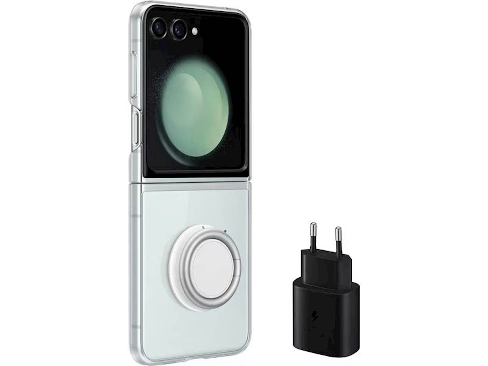 Ovitek Samsung Galaxy Z Flip5 Clear Gadget Case + Adapter Transparent
