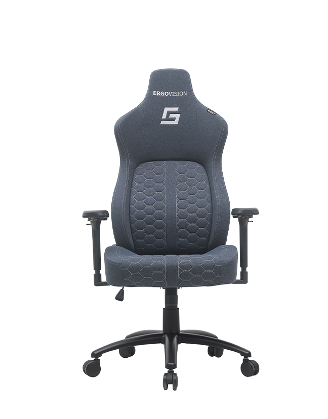 Gaming stol Ergovision King temno siv