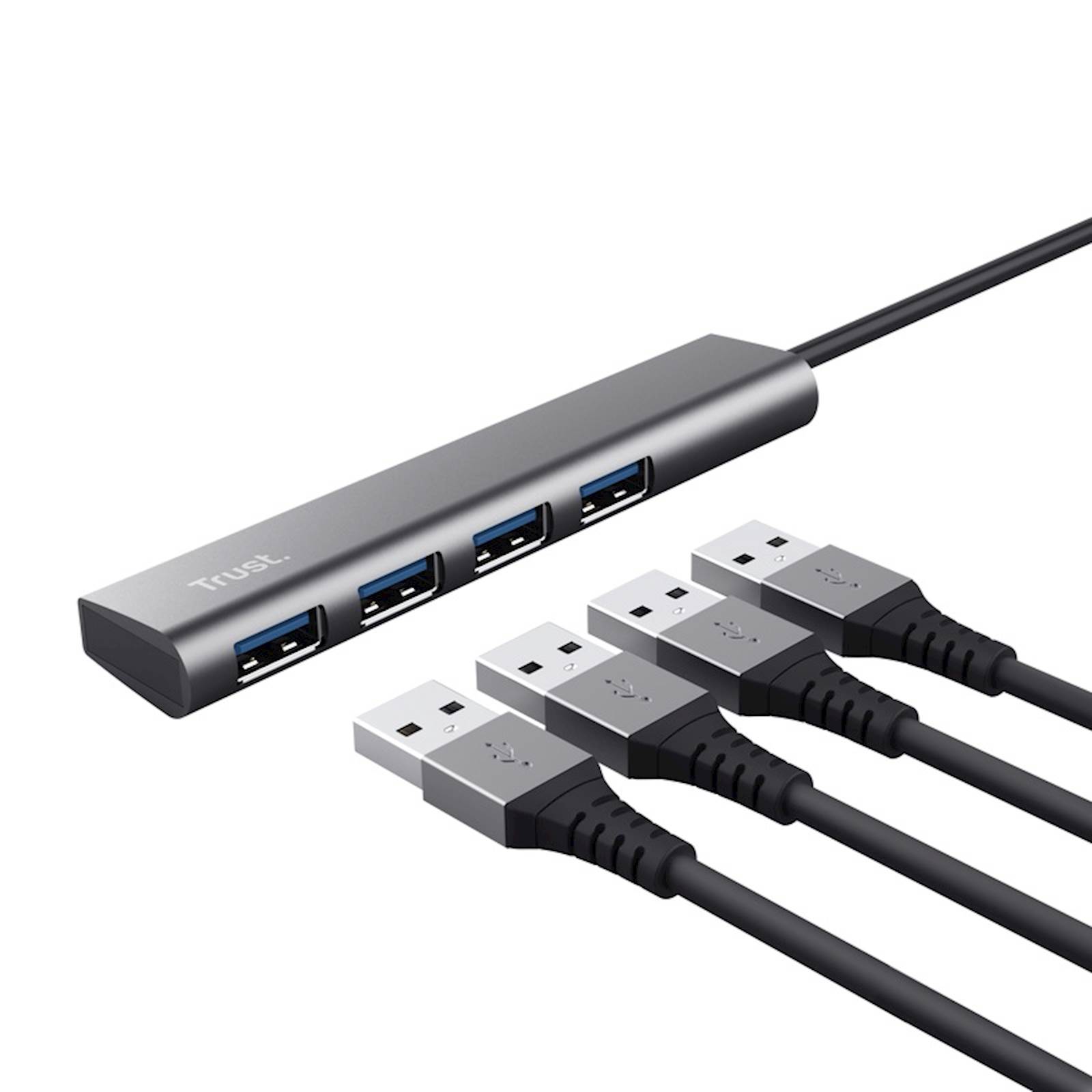 Usb-c razdelilnik Trust Halyx 4 Portni