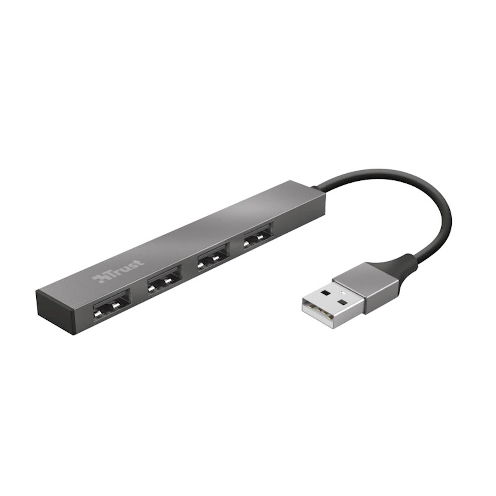 4 Portni Razdelilnik Trust USB HUB Halyx črn