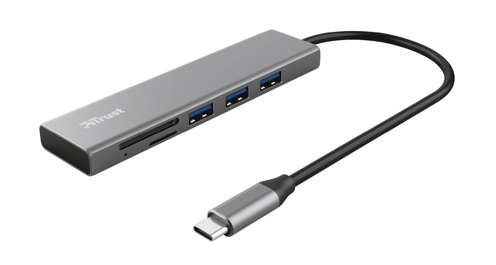 Razdelilnik Trust Usb-C Halyx 3xUSB IN SD Card