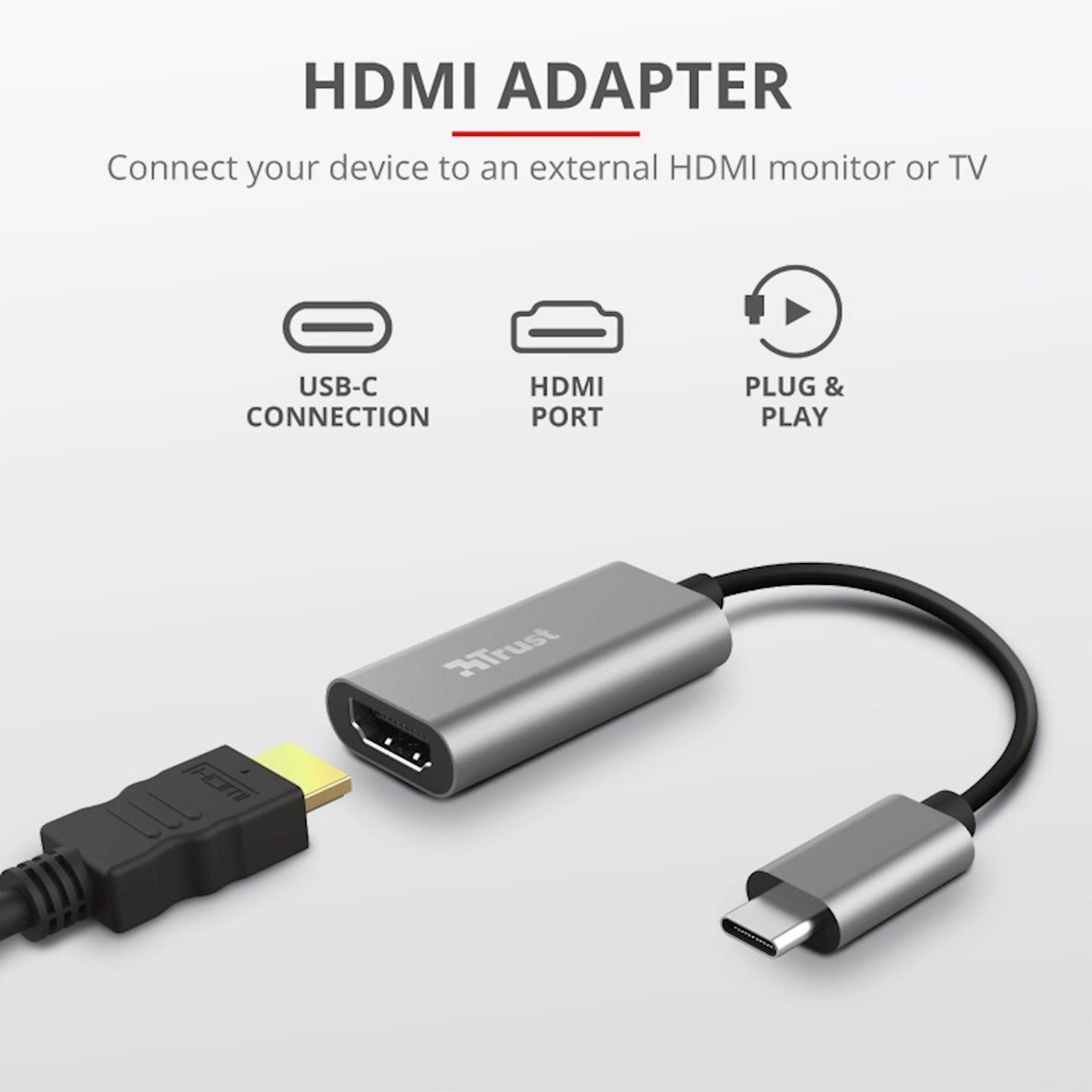 Pretvornik USB-C v HDMI Trust Dalyx