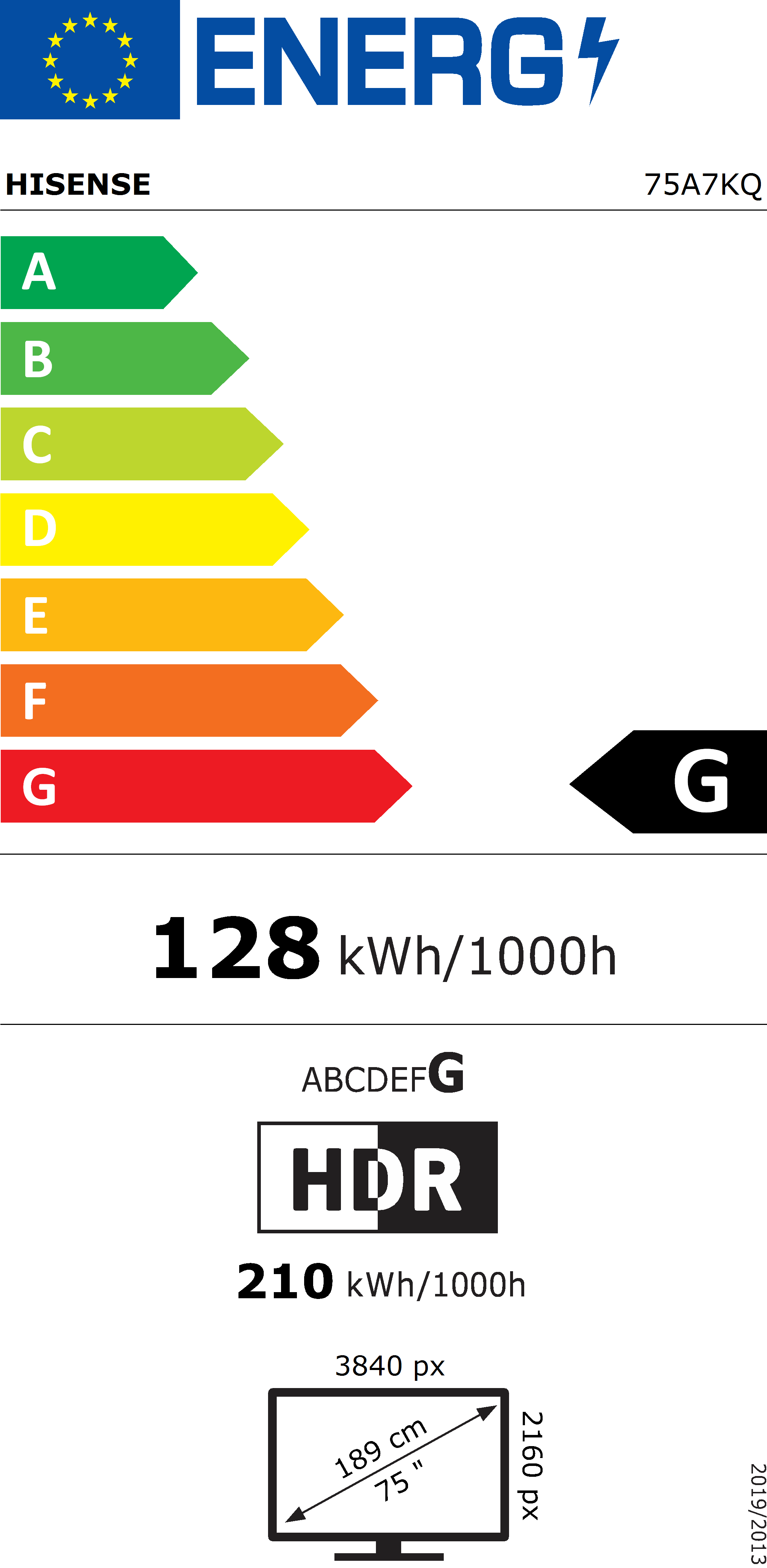 QLED TV Hisense UHD 75A7KQ