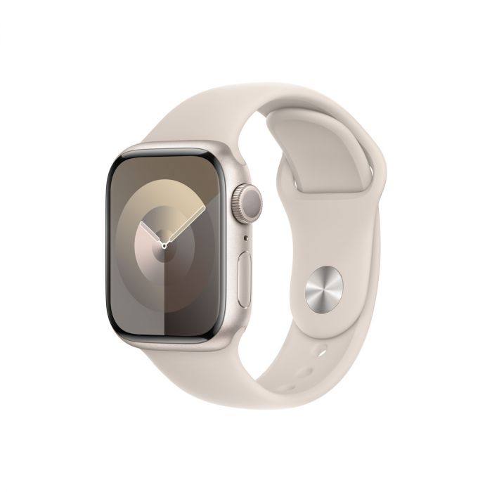 Apple Watch S9 GPS 41mm Starlight Aluminium Case z Starlight Sport Band - S/M