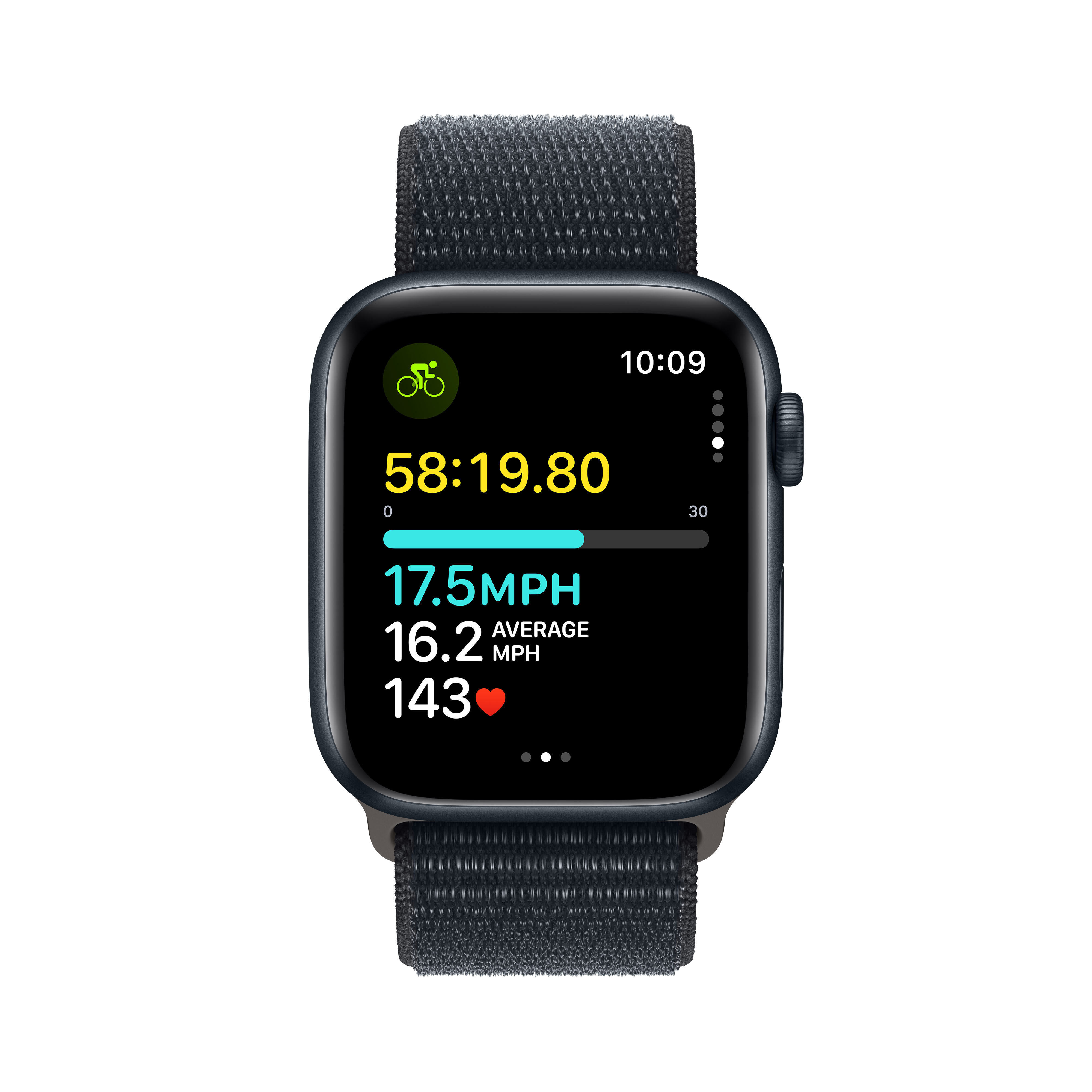 Apple Watch SE GPS 44mm Midnight Aluminium Case z Midnight Sport Loop