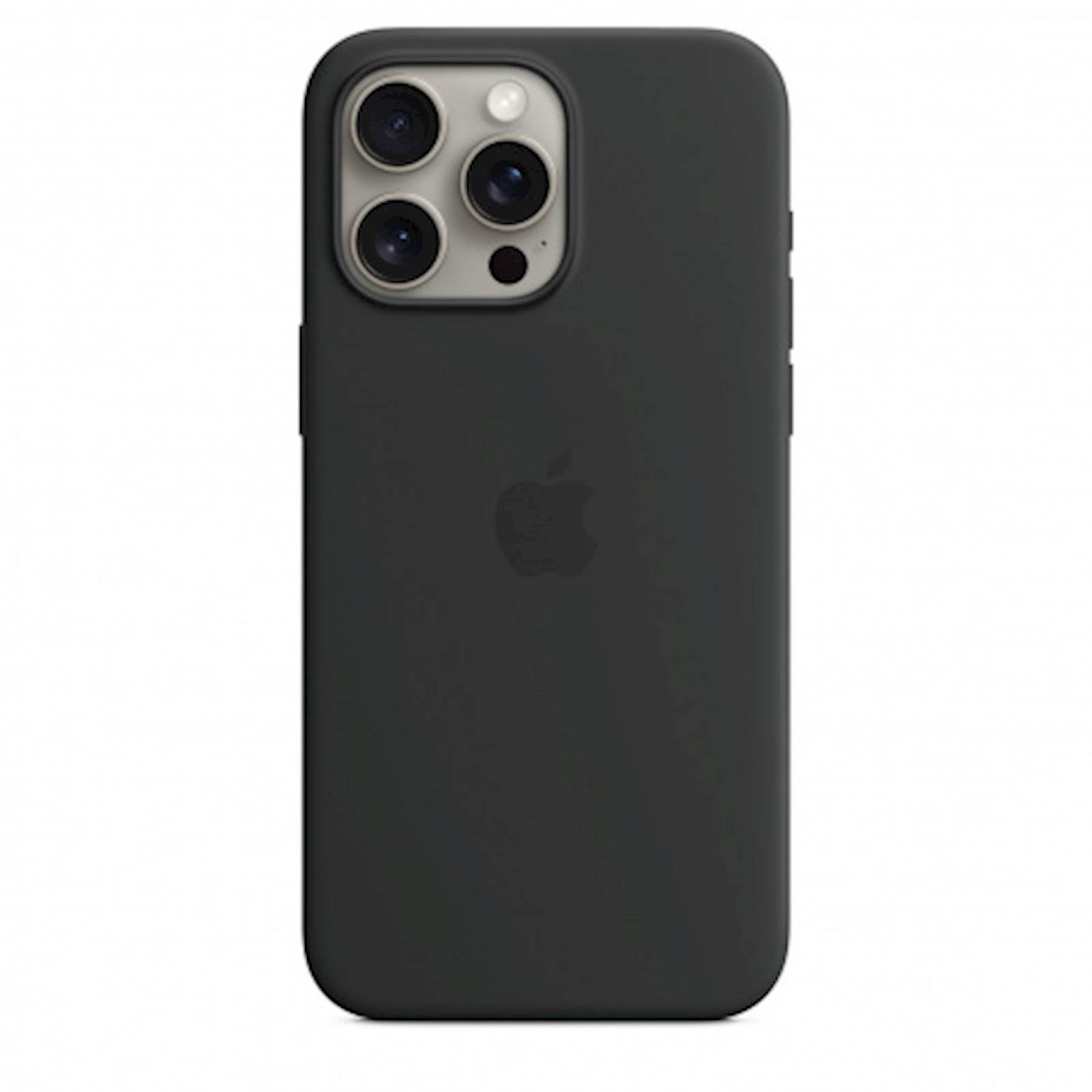 Silikonski ovitek Apple iPhone 15 Pro Max črn