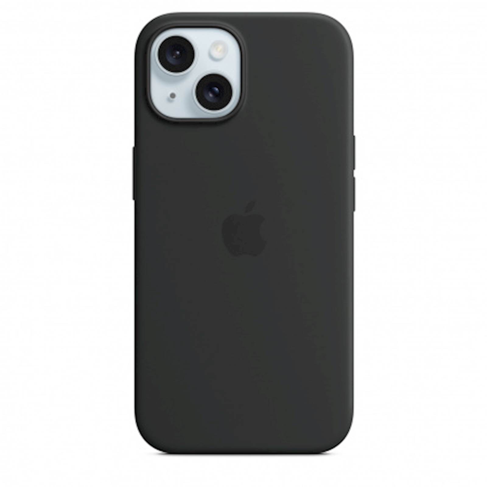 Silikonski ovitek Apple iPhone 15 črn