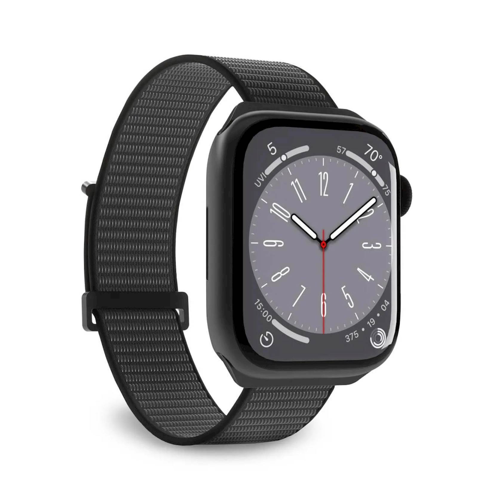 Pašček Puro Sport Apple Watch 42/44/45/49 Black