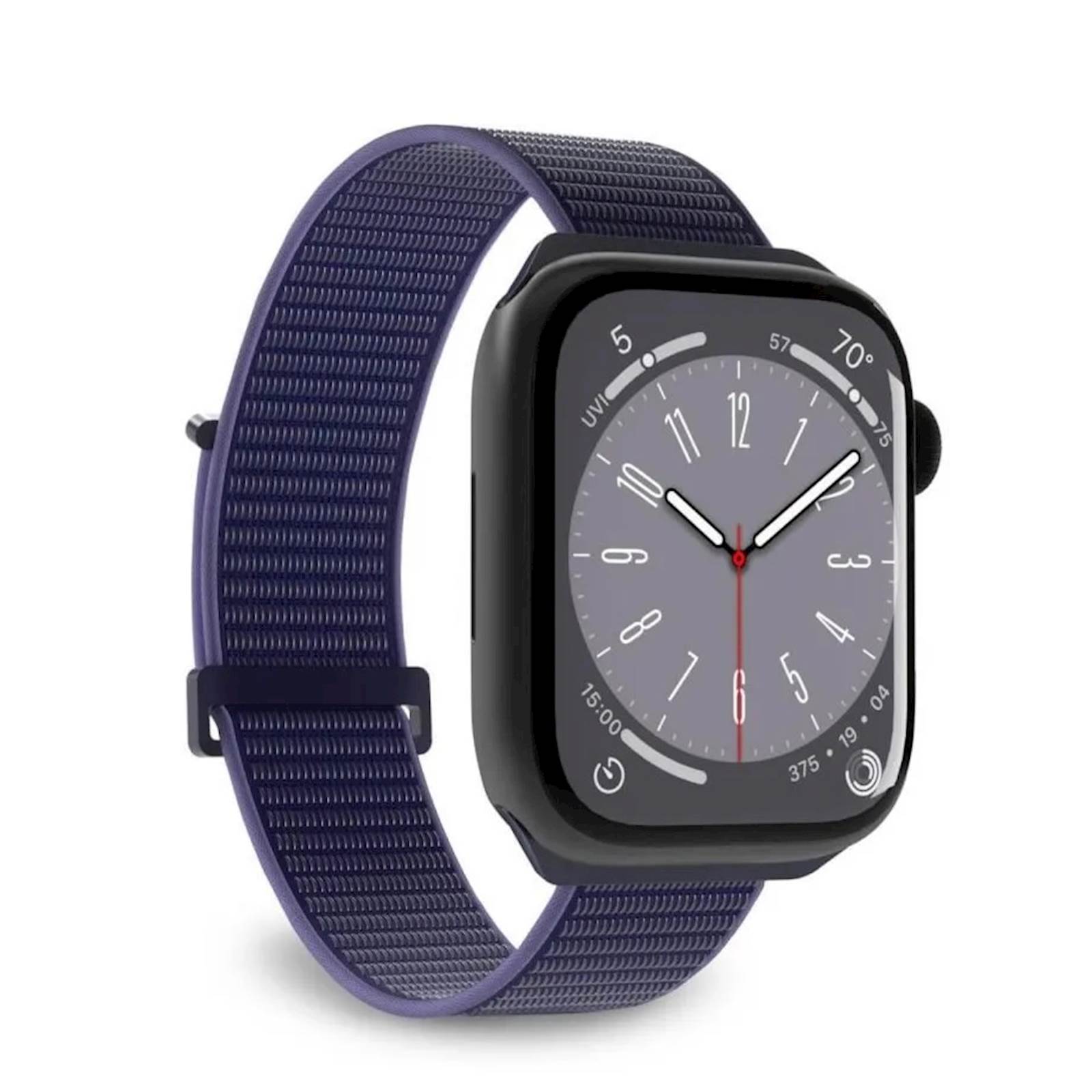 Pašček Puro Sport Apple Watch 42/44/45/49 Temno modra