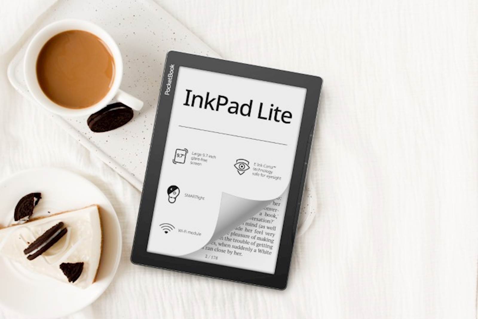 Elektronski bralnik PocketBook InkPad Lite, siv