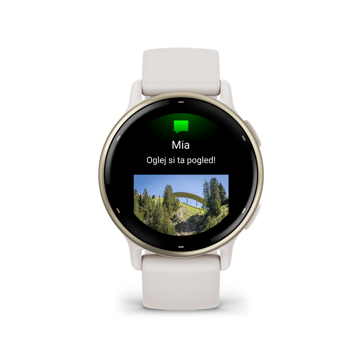 Pametna ura Vivoactive 5 Ivory/Cream Gold