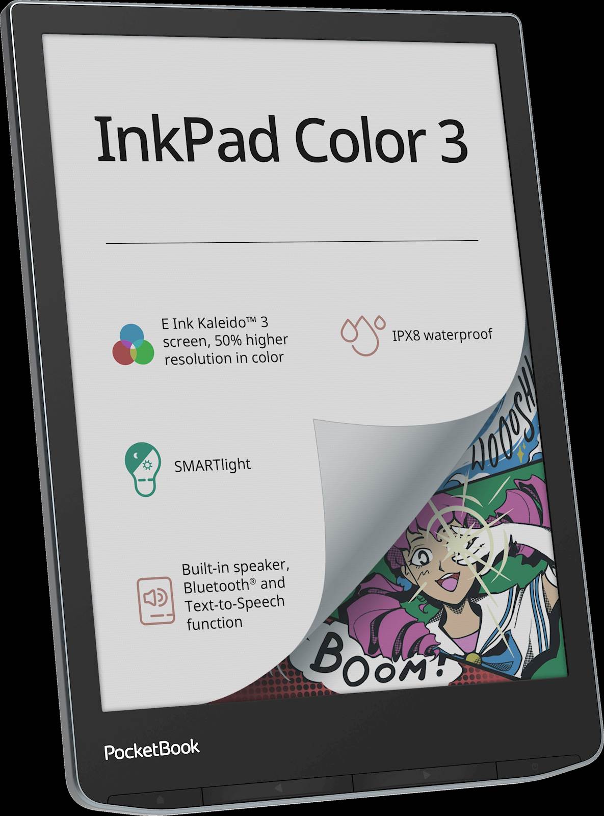Elektronski bralnik PocketBook InkPad Color 3, moder