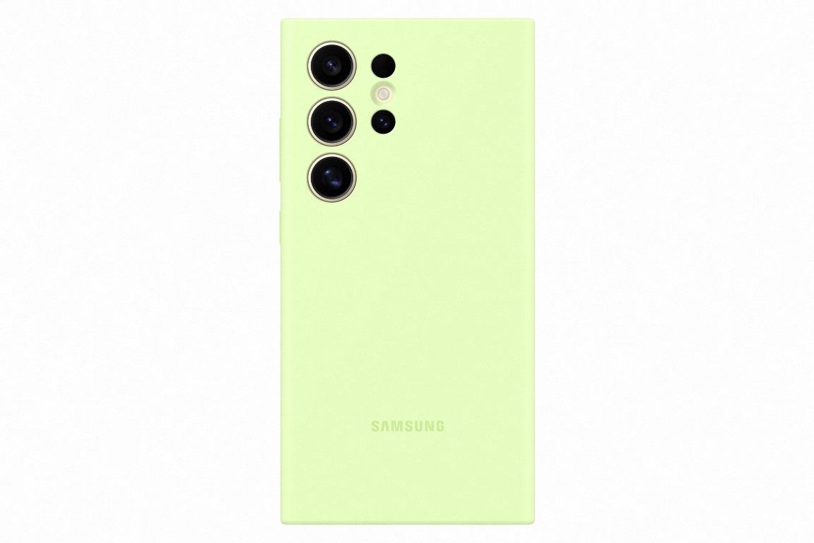 Ovitek Samsung Galaxy S24 Ultra Silicone Case Light Green