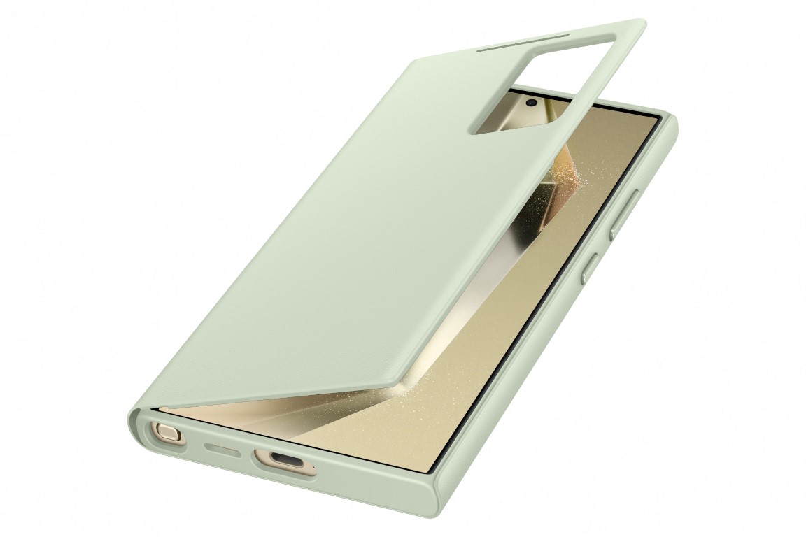 Ovitek Galaxy S24 Ultra Smart View Wallet Case L.green