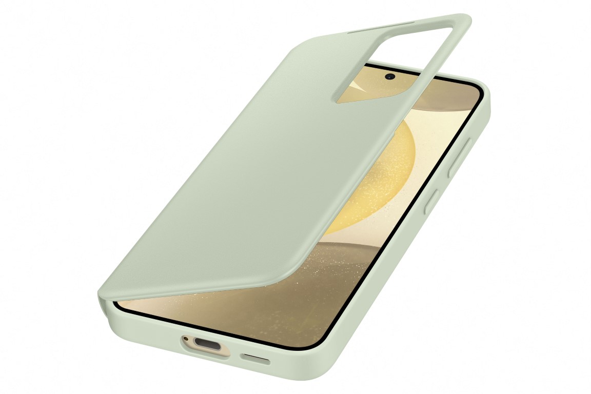 Ovitek Samsung Galaxy S24 Smart View Wallet Case Light Green