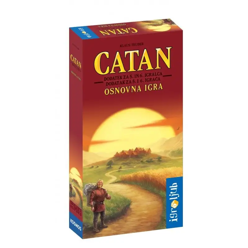 Družabna igra Catan razširitev za 5. in 6. igralca (osnovna igra)