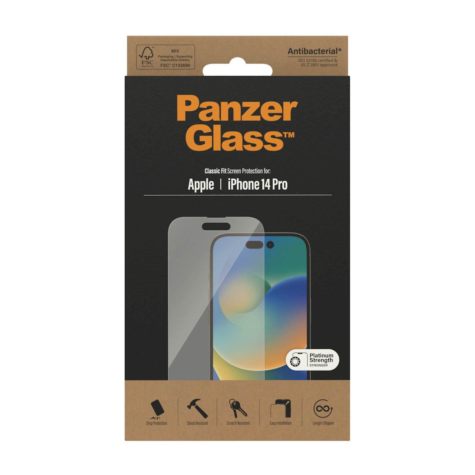 Steklo Panzerglass iPhone14 Pro AB TRANSPARENT