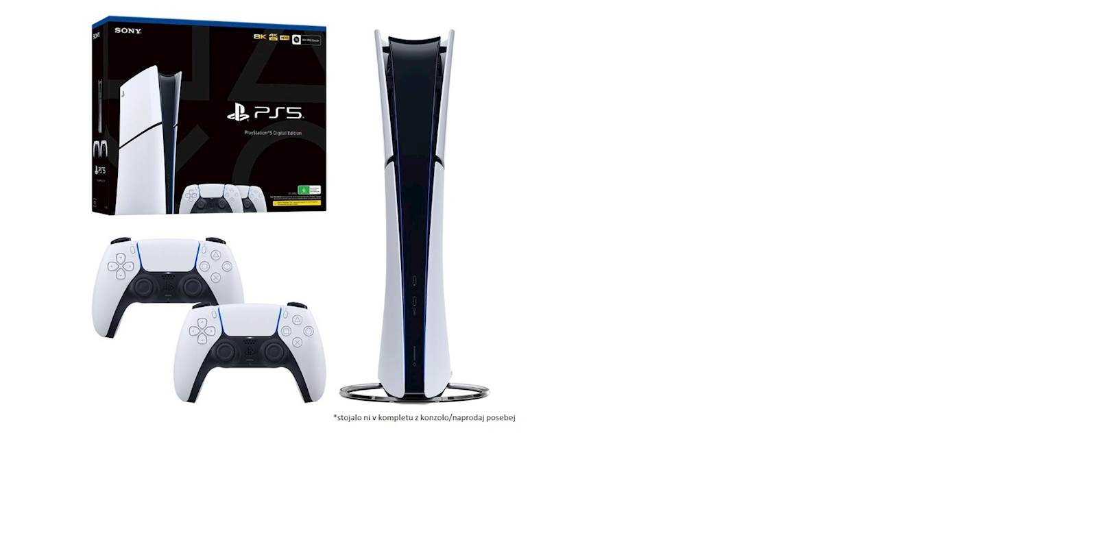 Igralna Konzola PS5 slim +Ps5 kontroler bel